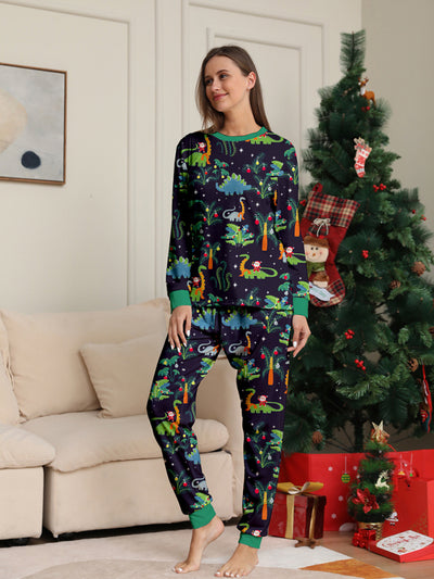 Family Dinosaur Christmas pajamas Set