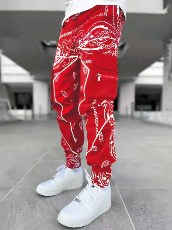 Men's Cashew flower harem pants