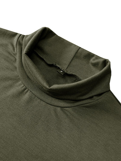 Men's turtleneck short-sleeved t-shirt