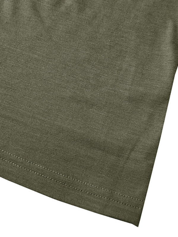 Men's turtleneck short-sleeved t-shirt