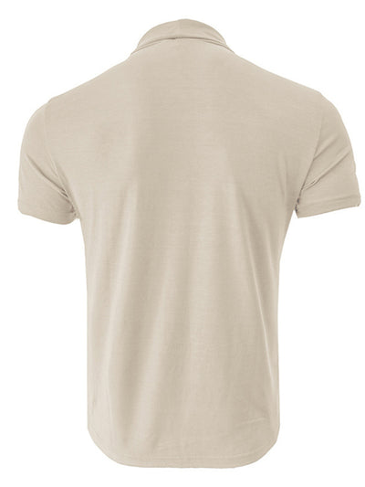 Men's turtleneck short-sleeved t-shirt