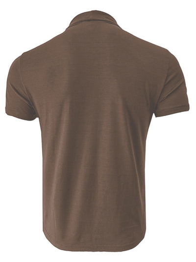 Men's turtleneck short-sleeved t-shirt