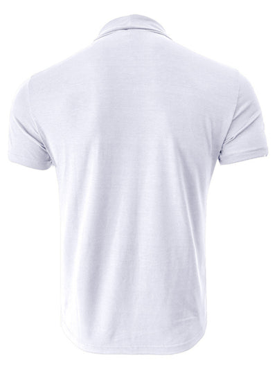 Men's turtleneck short-sleeved t-shirt