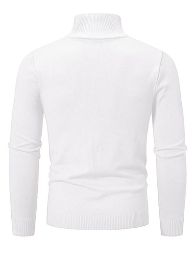 Men's casual sweater half zipper pullover stand collar sweater