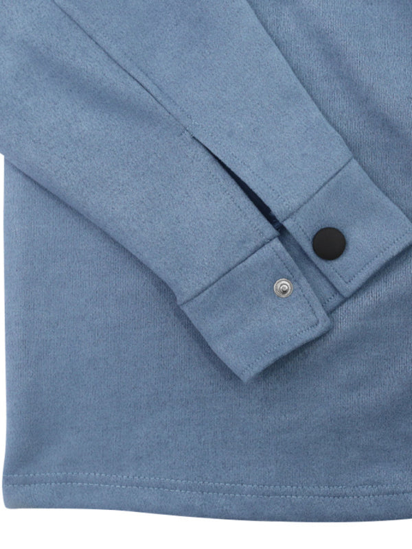 Men's long-sleeved single-breasted jacket two-piece set