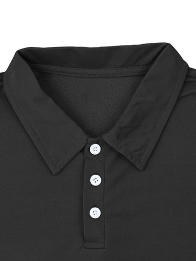 Men's lapel Polo Shirt short set