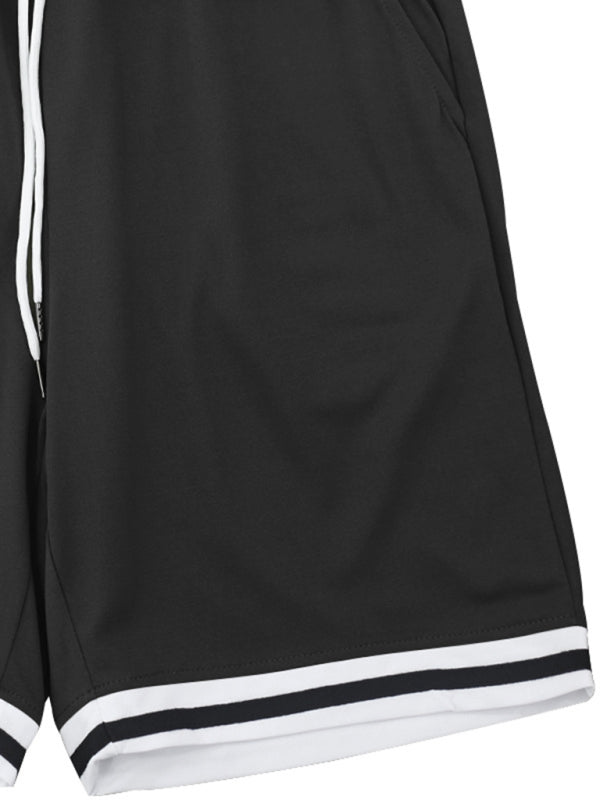 Men's lapel Polo Shirt short set