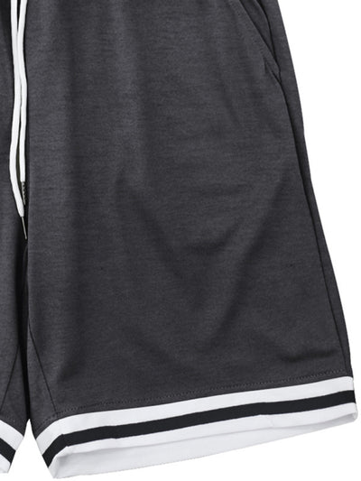 Men's lapel Polo Shirt short set