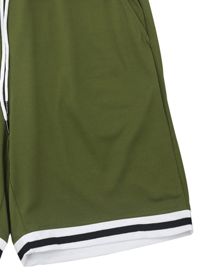 Men's lapel Polo Shirt short set