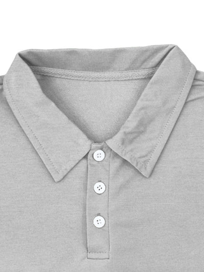 Men's lapel Polo Shirt short set