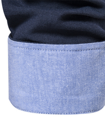 Men's casual versatile solid color long-sleeved Shirt