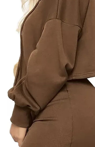 Women's Casual Sports Sweater Skirt Set