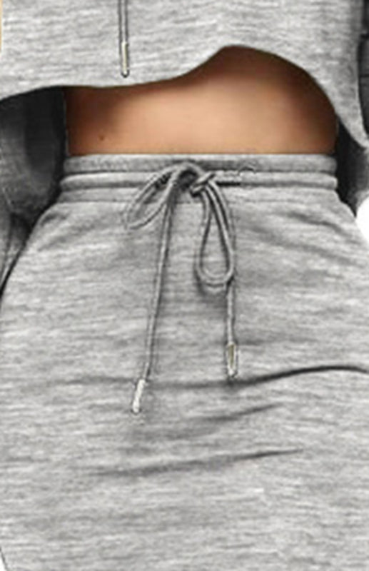 Women's Casual Sports Sweater Skirt Set
