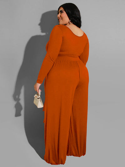 Women's knitted casual two-piece set