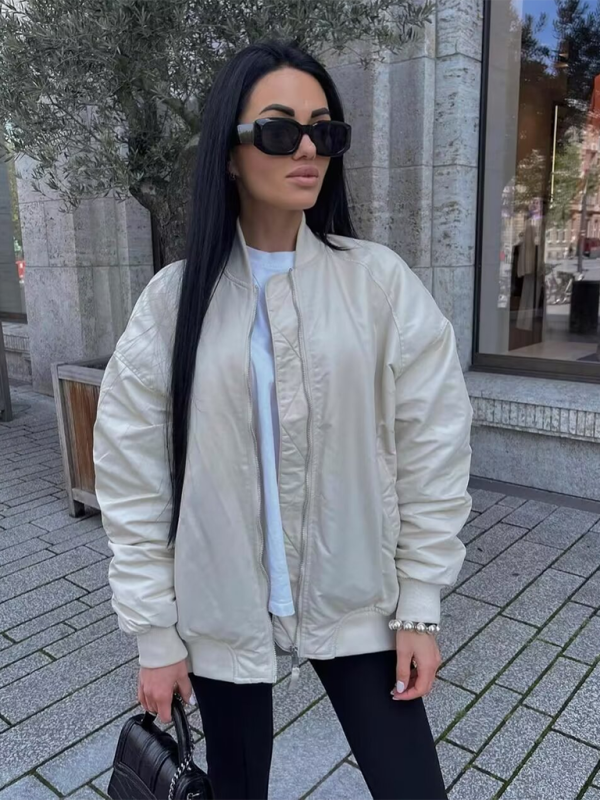 Women's Cardigan Stand Collar Jacket Baseball Jacket