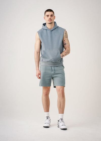 Sleeveless Hoodie Short set